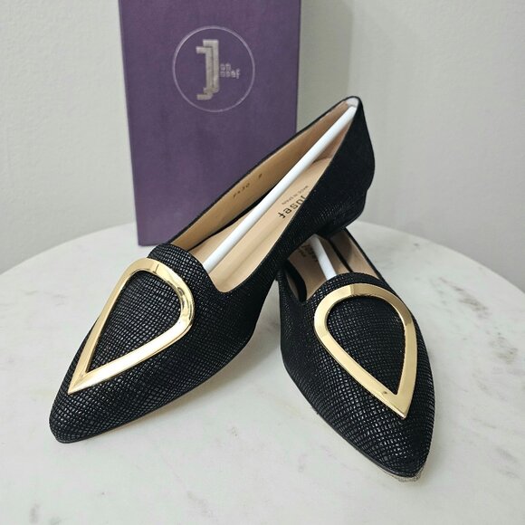 Shoes - Jon Josef Reina Flat Black/Gold Size 8